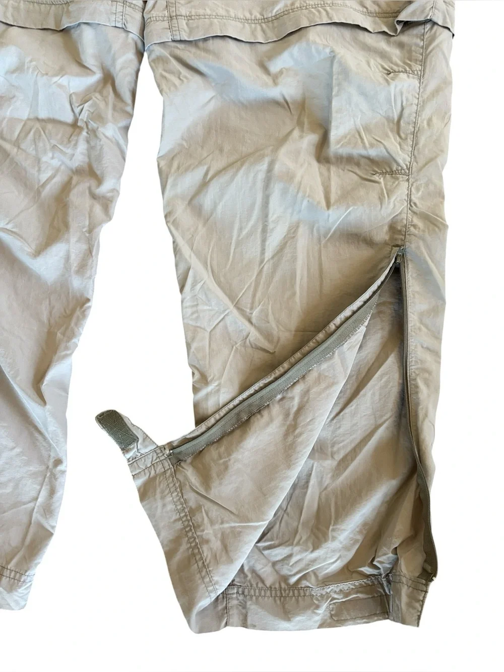 REI UPF 50+ Tan Convertible Hiking Cargo Pants / Shorts Size 14 - Picture 3 of 5